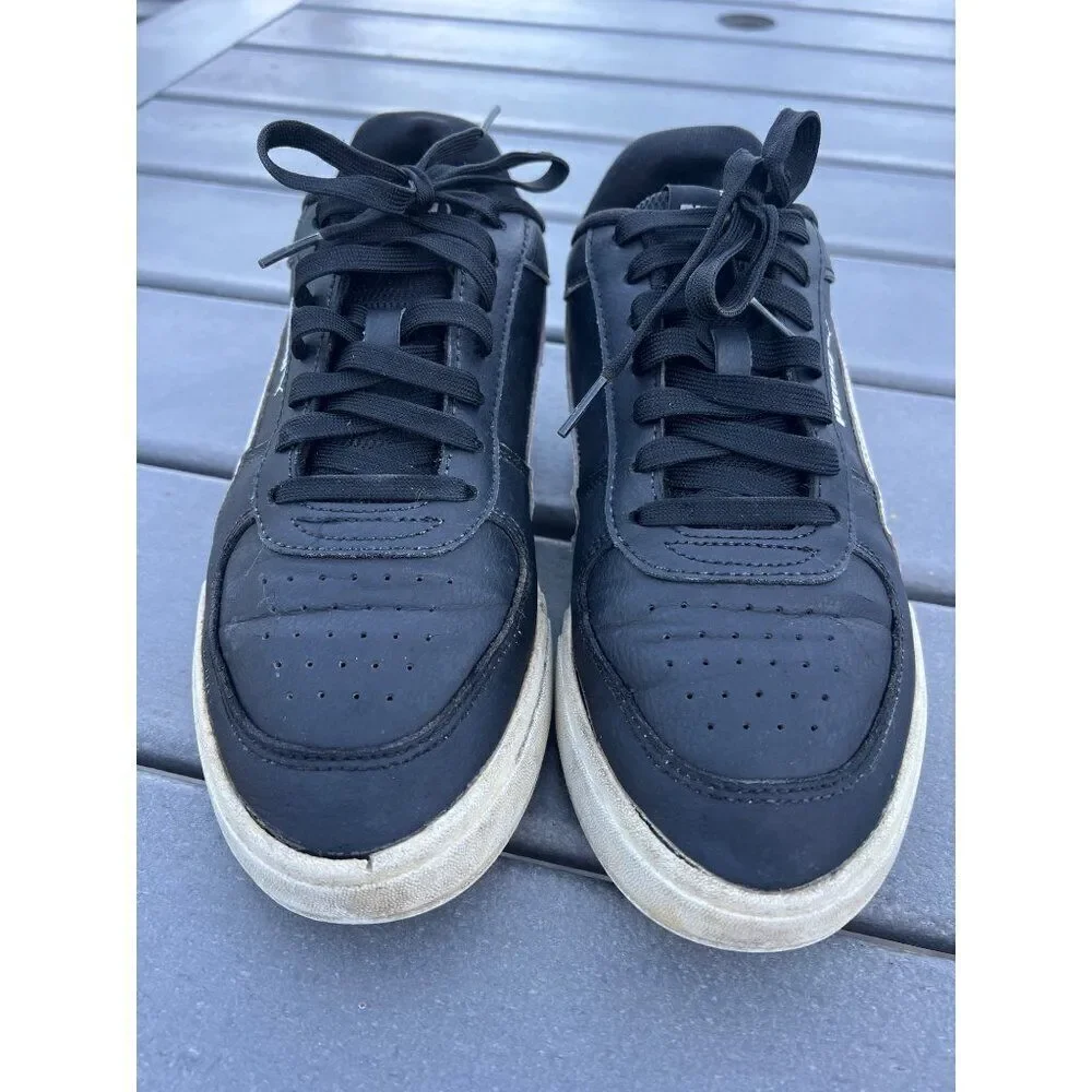 Puma Caven Men Black White Shoes Size 9